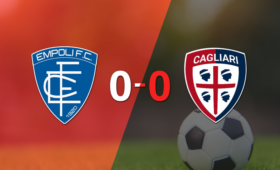 No hubo goles en el empate entre Empoli y Cagliari