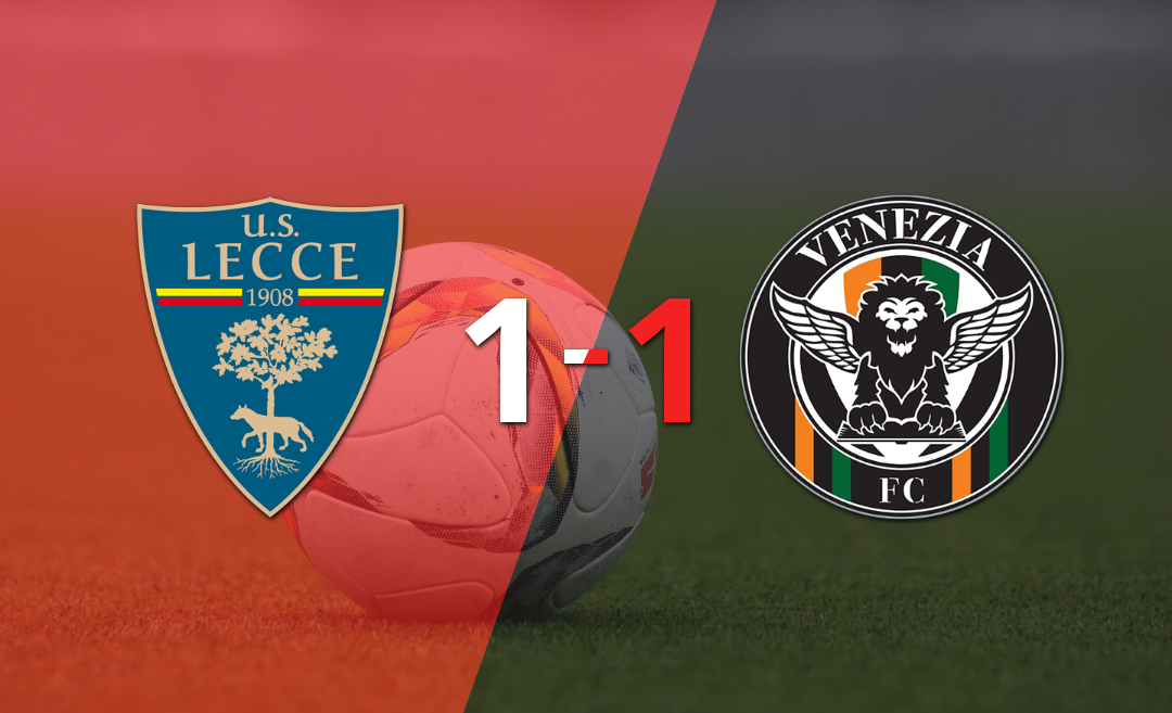 Lecce y Venezia igualaron 1 a 1