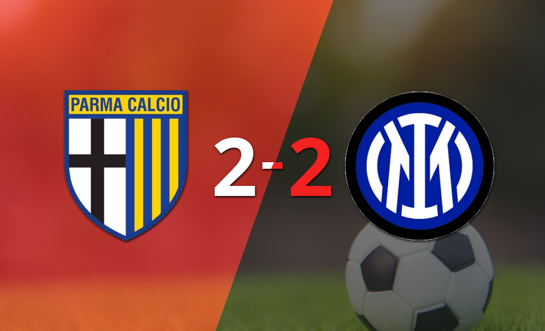 Parma e Inter igualaron 2 a 2