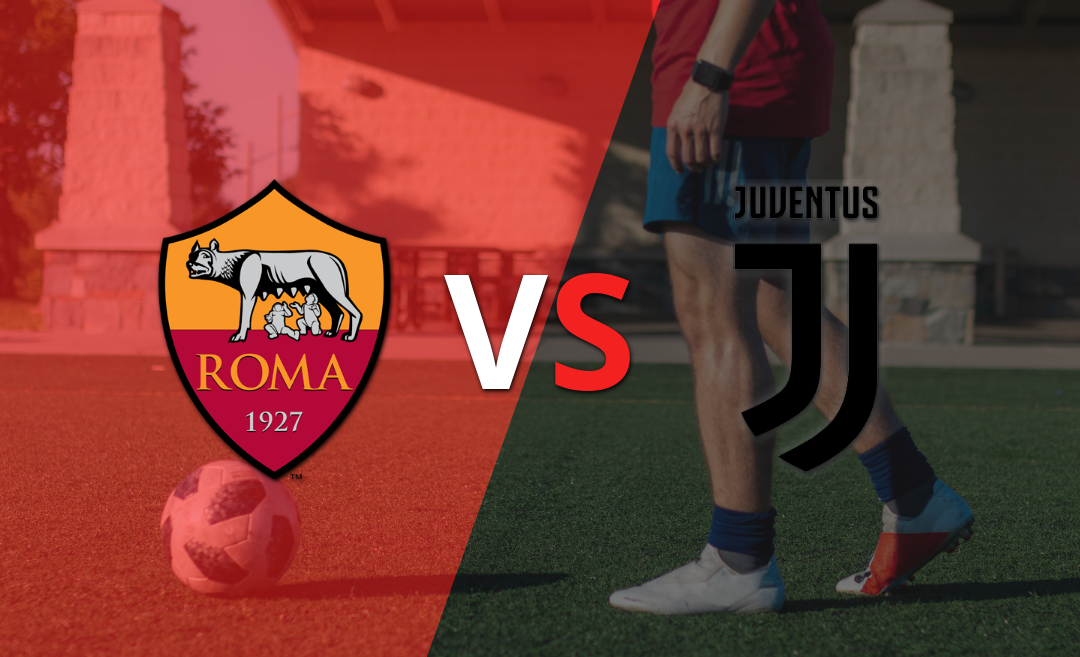 Roma y Juventus empatan en el estadio Stadio Olimpico