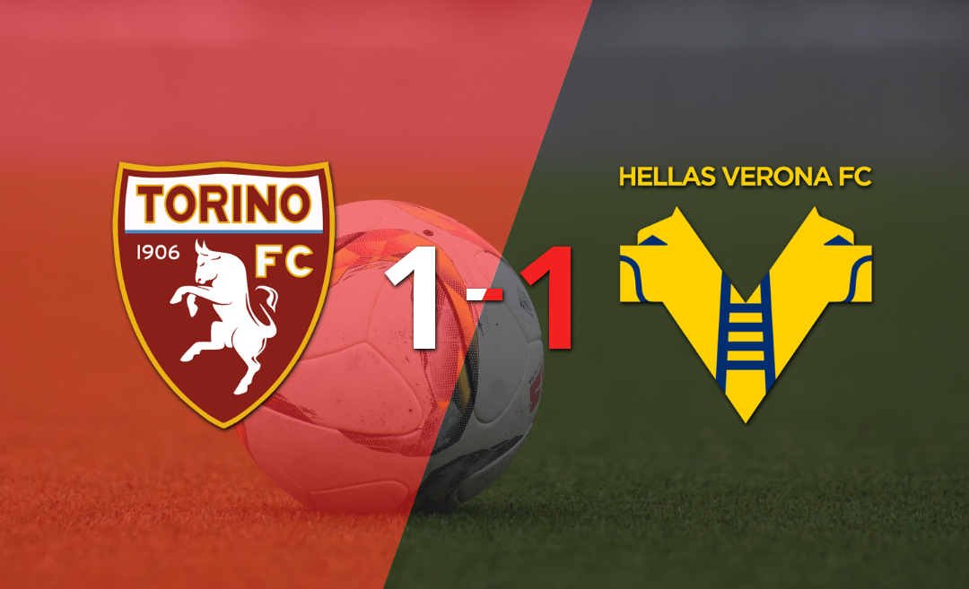 Reparto de puntos en el empate a uno entre Torino y Hellas Verona