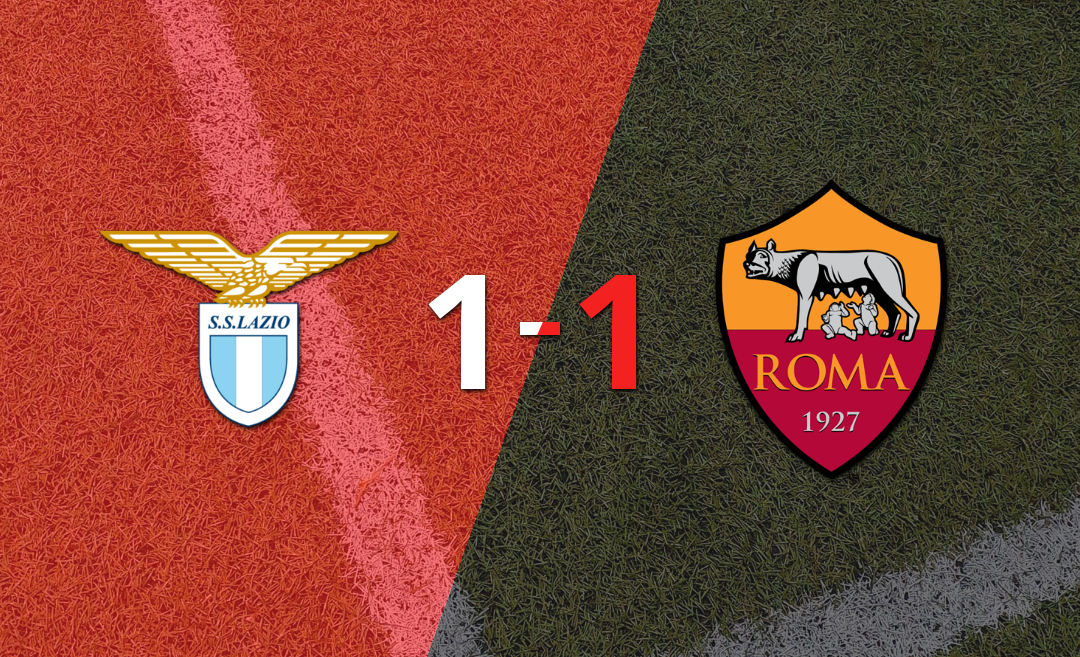 Lazio y Roma igualaron el “Derby Della Capitale” en el estadio Stadio Olimpico