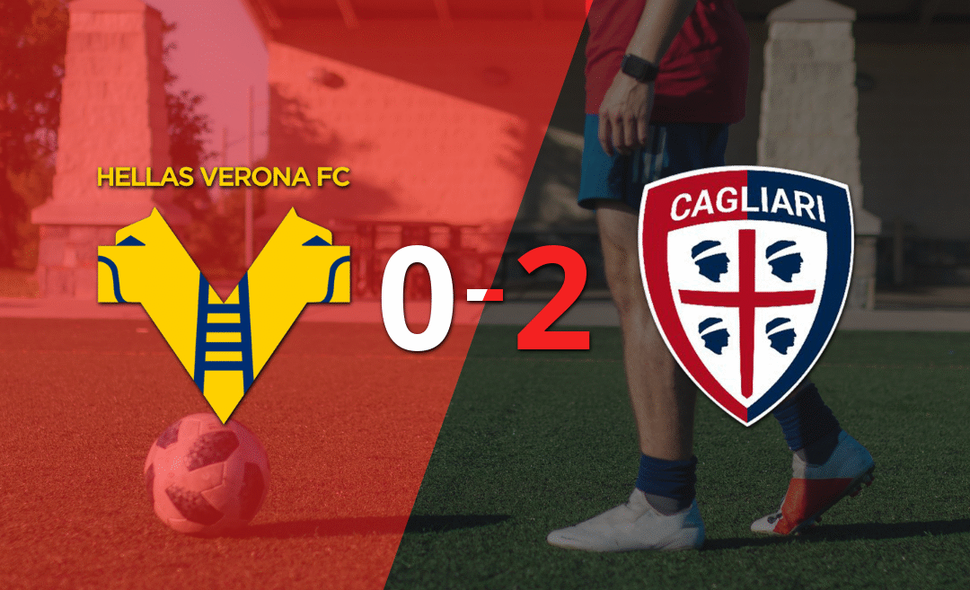 Hellas Verona no pudo ante la contundencia de Cagliari y perdió por 2 a 0