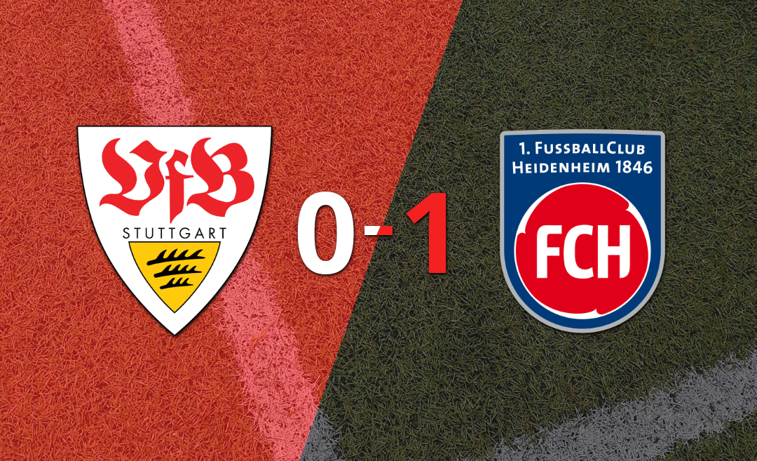 Con gol agónico de Mathias Honsak, Heidenheim se impuso 1 a 0 ante Stuttgart