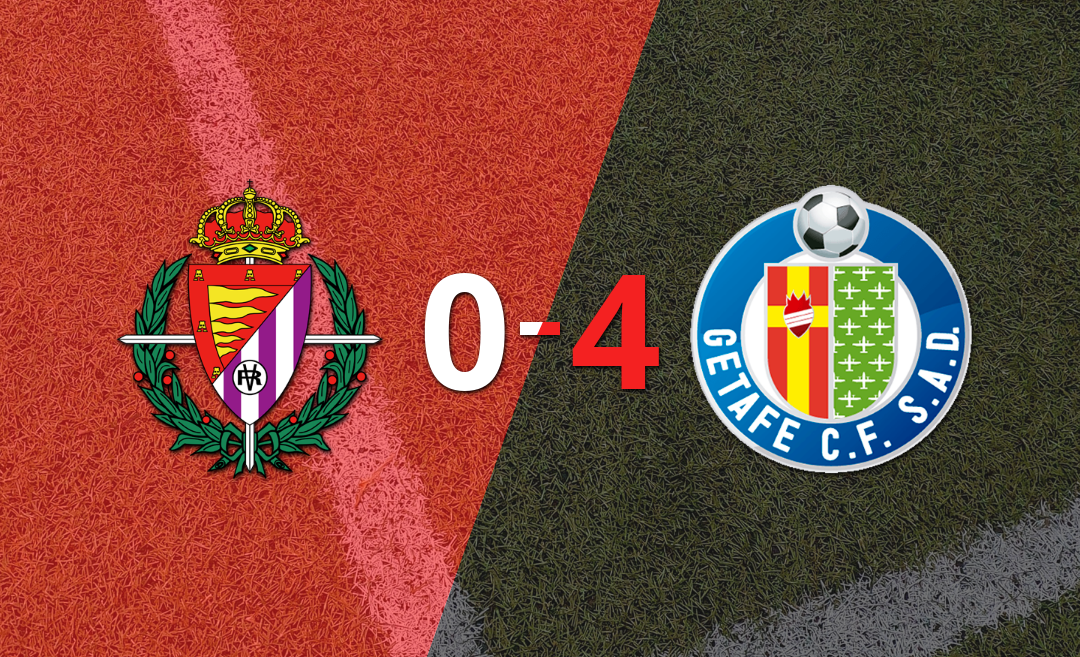 Getafe le pasó por encima a Valladolid con doblete de Ramón Terrats