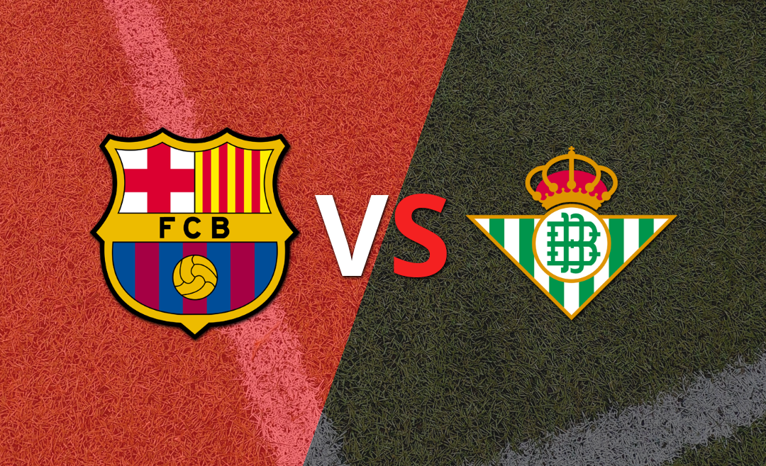 Arranca el segundo tiempo del empate entre Barcelona y Betis