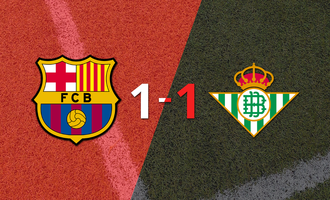 Barcelona y Betis empataron 1 a 1