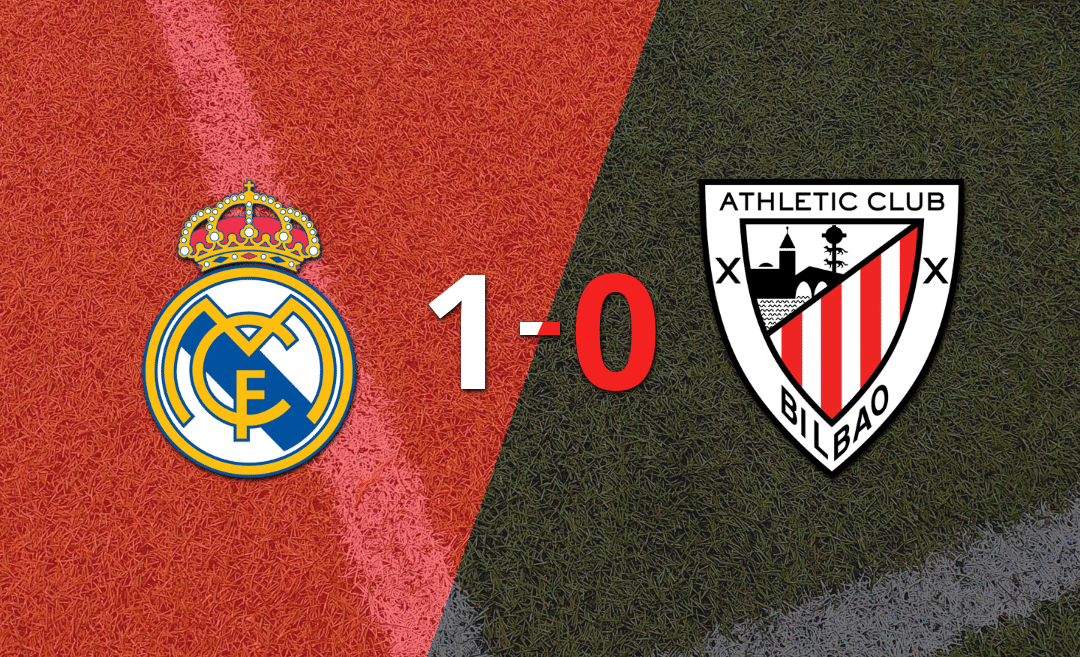 Real Madrid derrotó 1-0 a Athletic Bilbao con un gol agónico