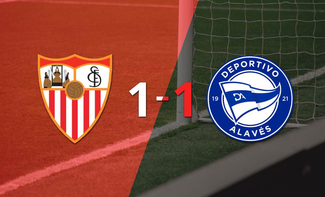 Sevilla y Alavés se repartieron los puntos en un 1 a 1