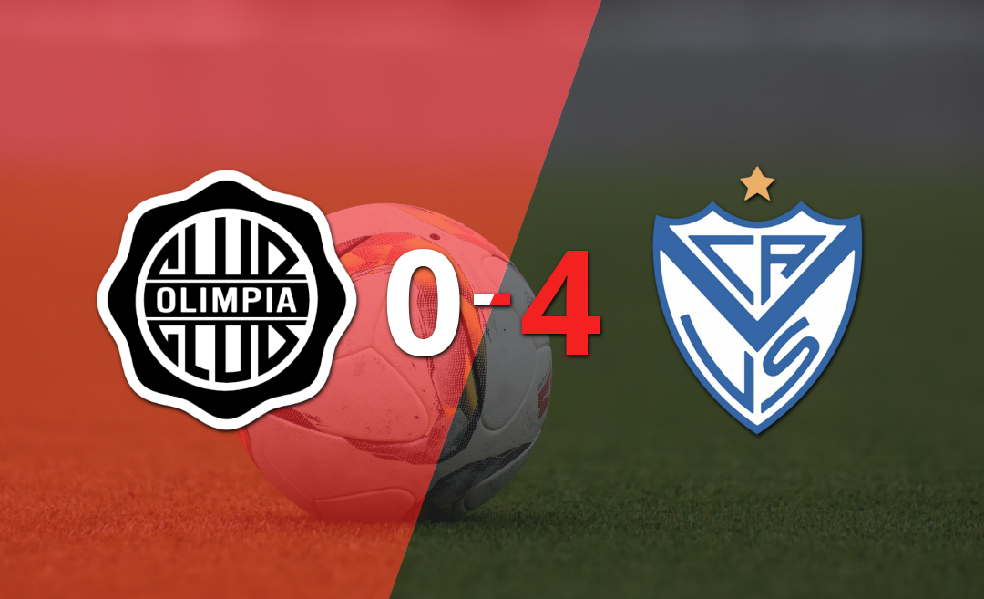 Goleada de Vélez a Olimpia con doblete de Braian Romero incluído