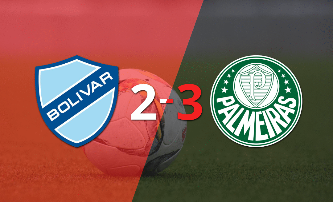 Derrota de Bolívar ante Palmeiras a pesar del doblete de Fábio Gomes