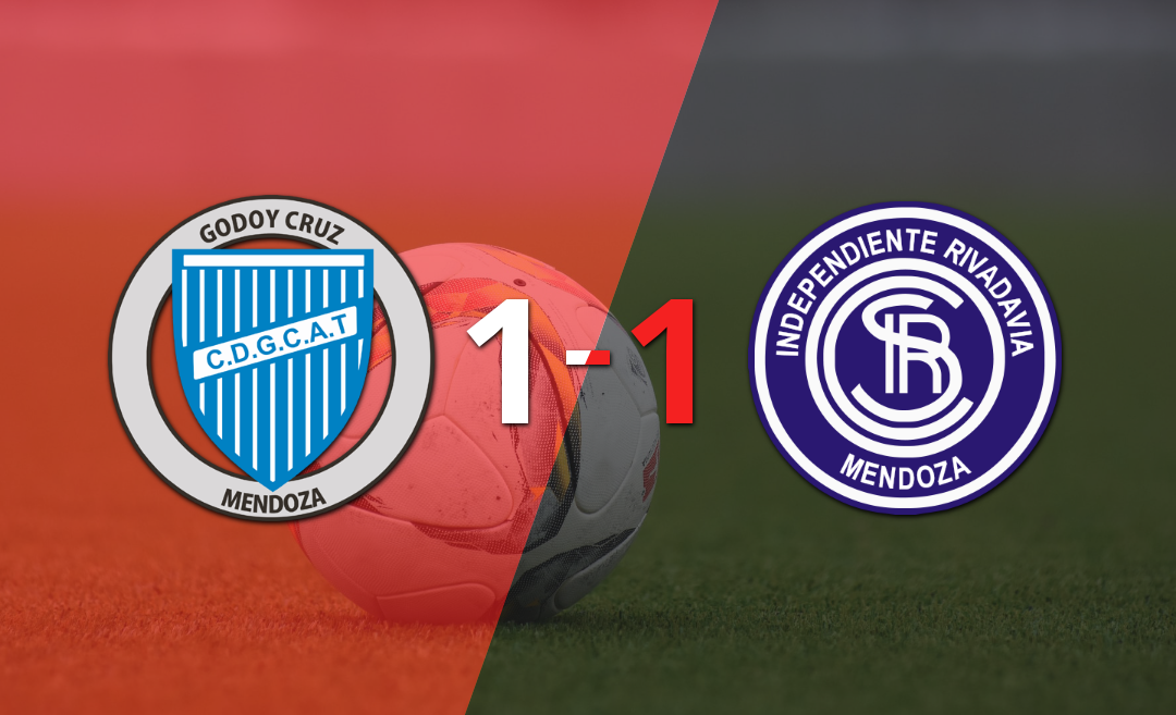 Godoy Cruz e Independiente Riv. (M) igualaron 1 a 1