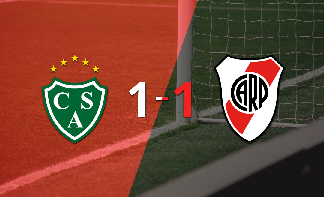 Sarmiento y River Plate se repartieron los puntos en un 1 a 1