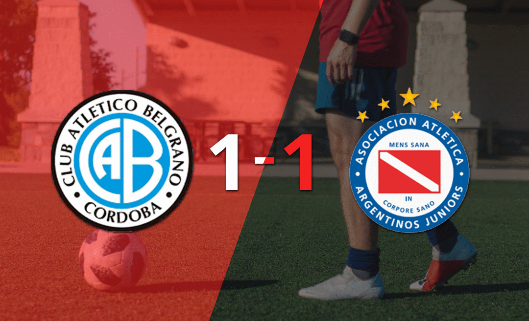 Argentinos Juniors empató 1-1 en su visita a Belgrano