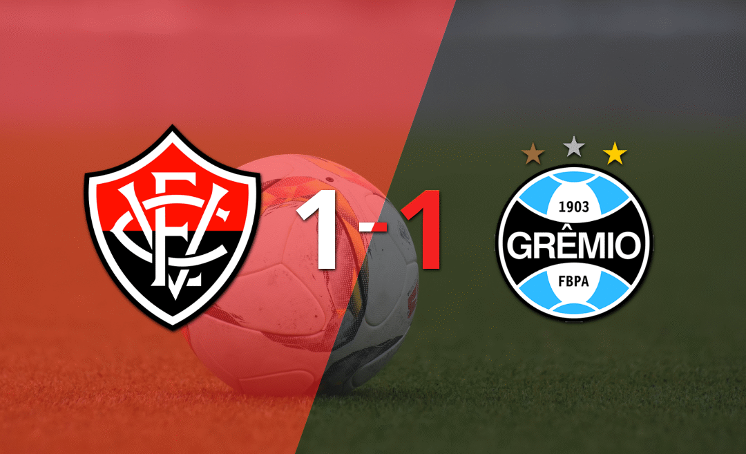 Vitória y Grêmio igualaron 1 a 1