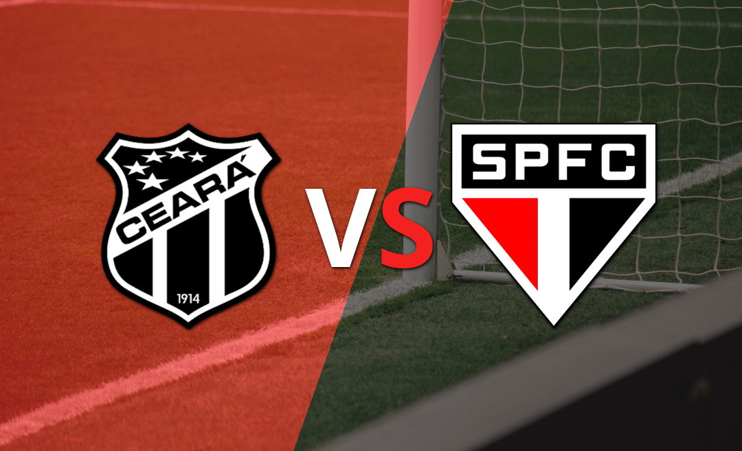 Ceará y São Paulo comienza a jugar el segundo tiempo por el desempate