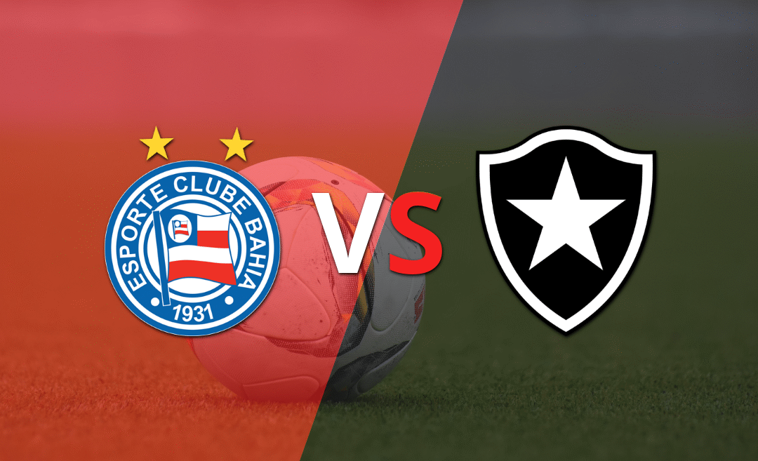 Bahia busca mantener la ventaja ante Botafogo en la etapa complementaria