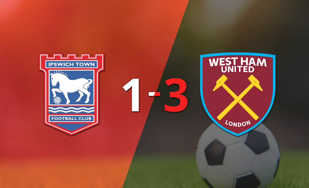 Con una actuación sobresaliente, West Ham United aseguró una victoria por 3 a 1 contra Ipswich Town