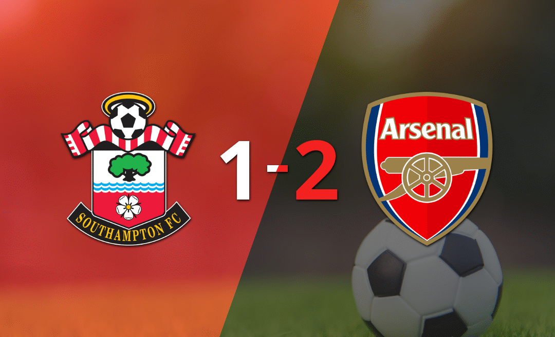 Ajustada victoria por 2 a 1 de Arsenal con un gol agónico incluido