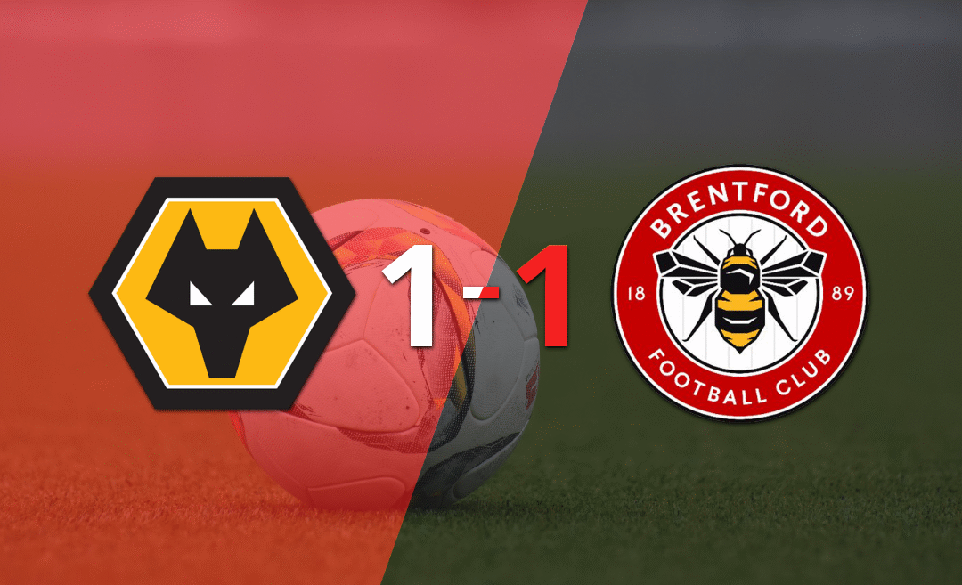 Reparto de puntos en el empate a uno entre Wolverhampton y Brentford