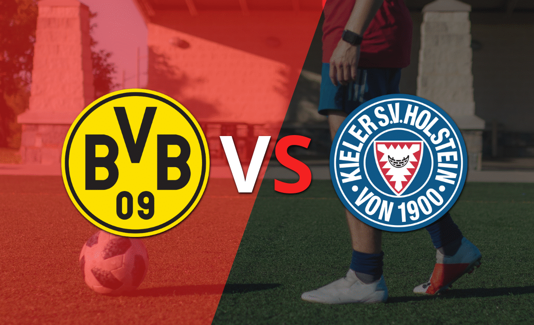 Victoria parcial deBorussia Dortmund sobre Holstein Kiel en el estadio Signal Iduna Park