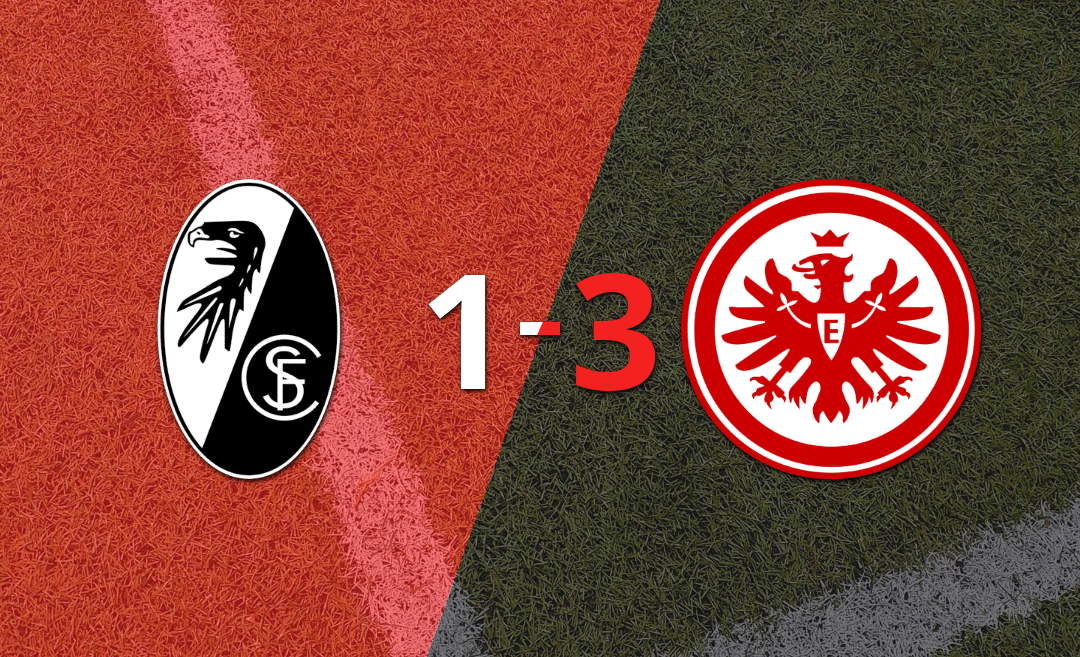 Eintracht Frankfurt le dio vuelta el partido a Friburgo con un 3-1