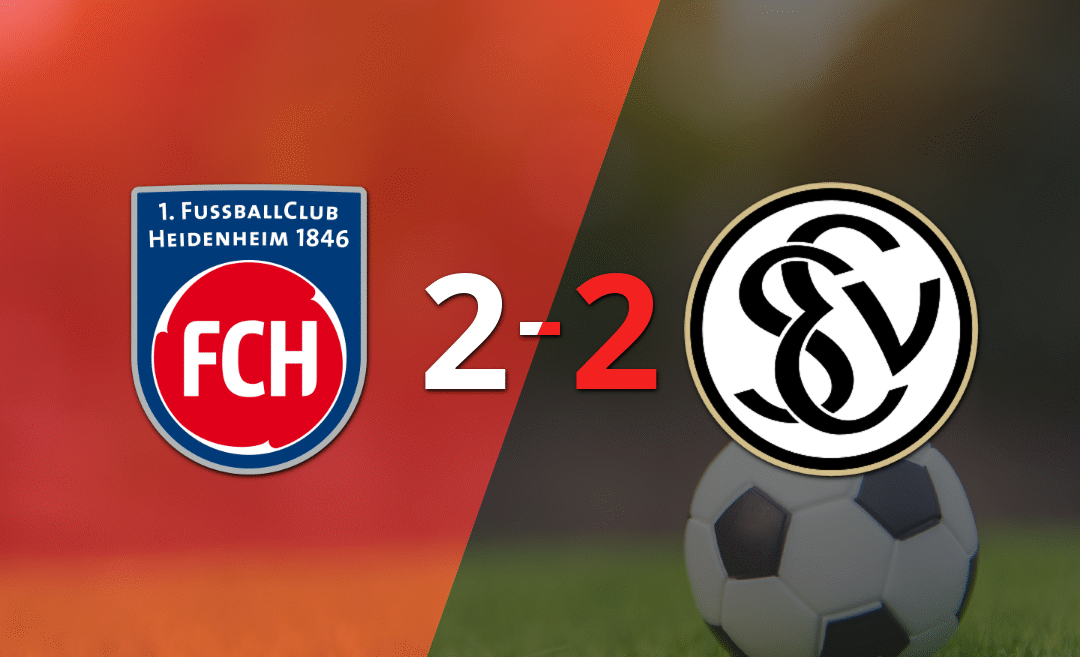 Heidenheim y Elversberg empatan 2 a 2 y la llave queda abierta