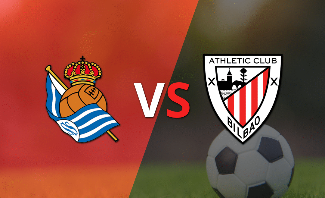 Real Sociedad y Athletic Bilbao empatan sin goles en el inicio del segundo tiempo