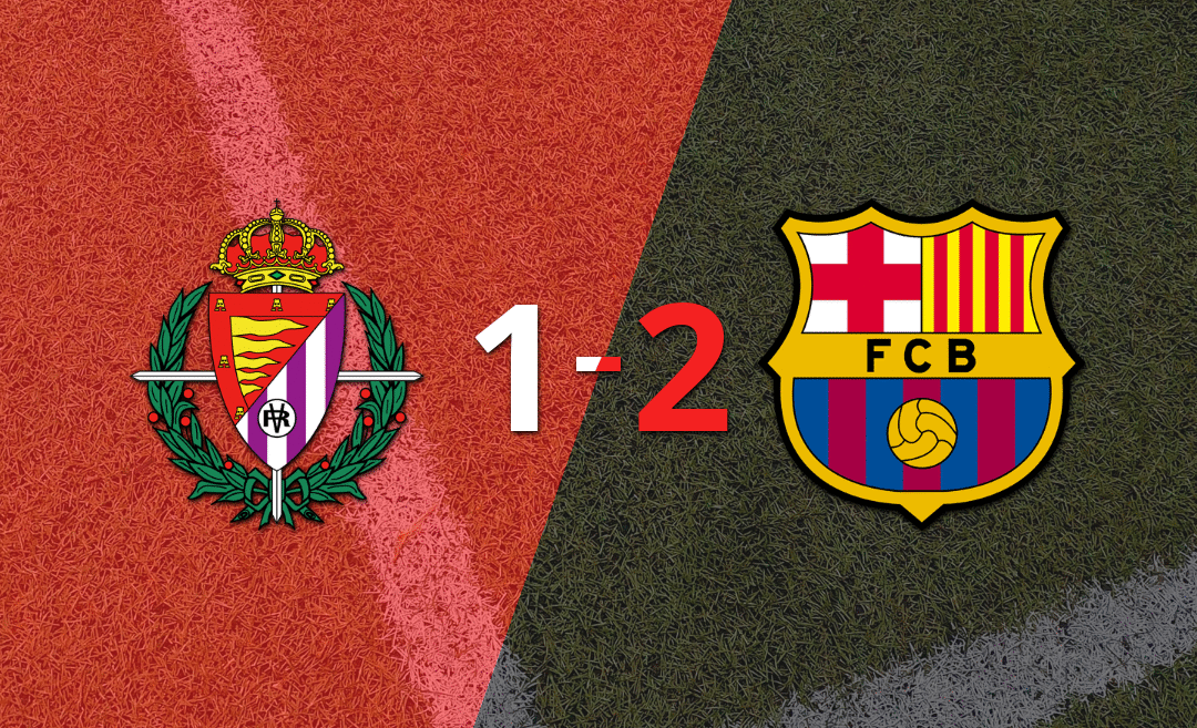Barcelona le dio vuelta el partido a Valladolid con un 2-1