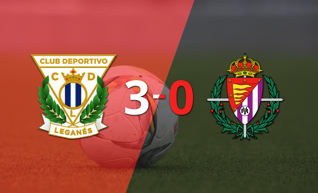 Valladolid fue superado fácilmente y cayó 3-0 contra Leganés