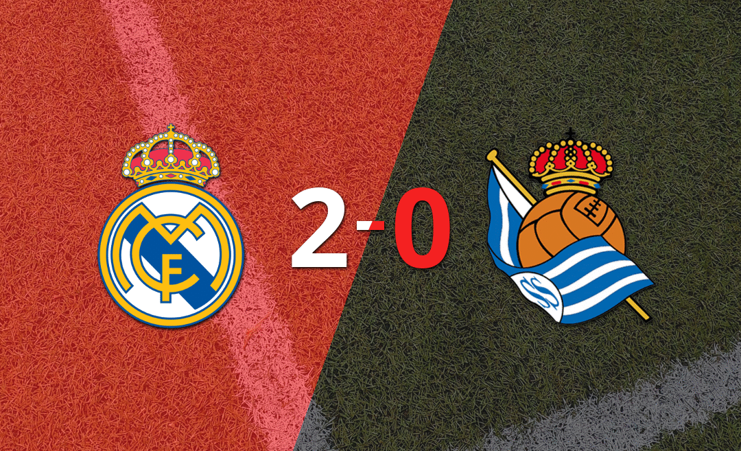 Real Madrid superó a Real Sociedad con dos tantos de Kylian Mbappé