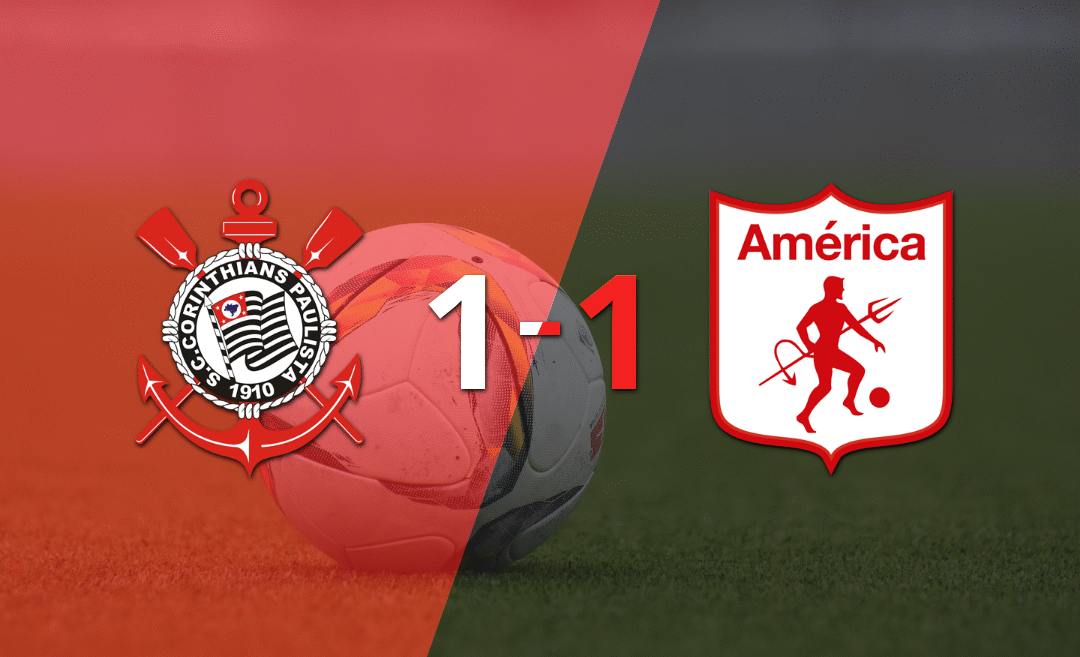 Corinthians y América de Cali igualaron 1 a 1