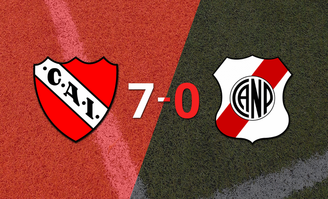 Independiente goleó 7-0 a Nacional Potosí con doblete de Santiago Montiel