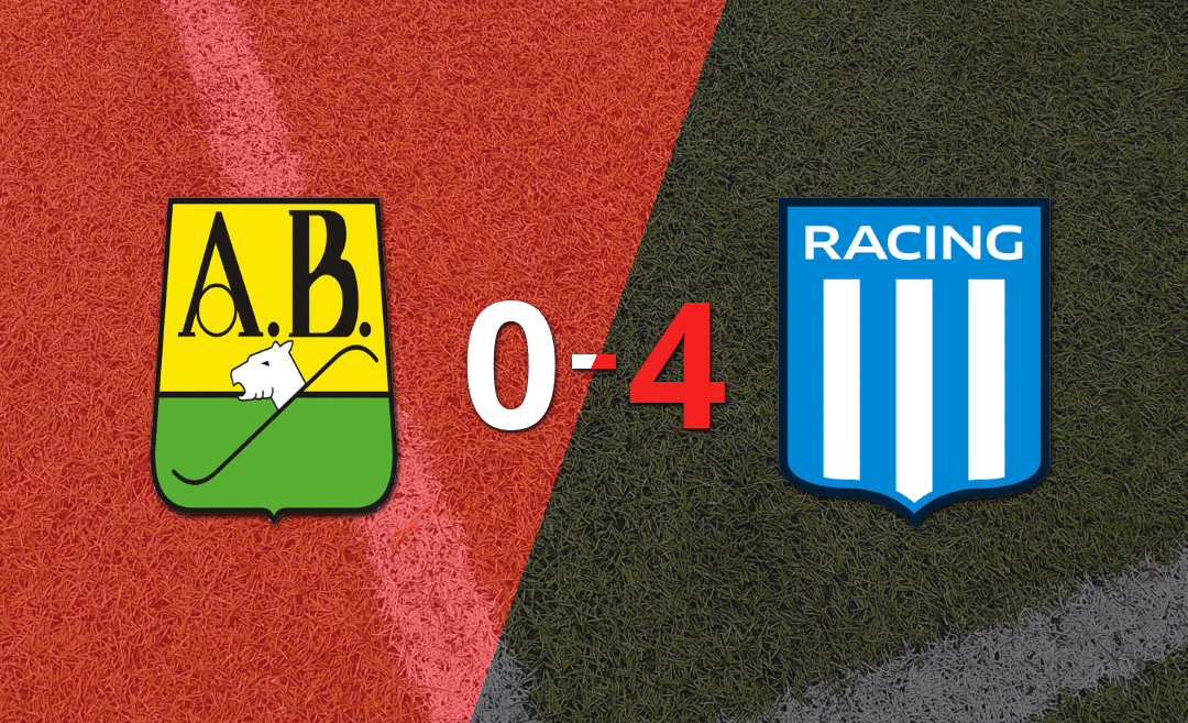 Racing Club no tuvo piedad y goleó 4 a 0 a Bucaramanga