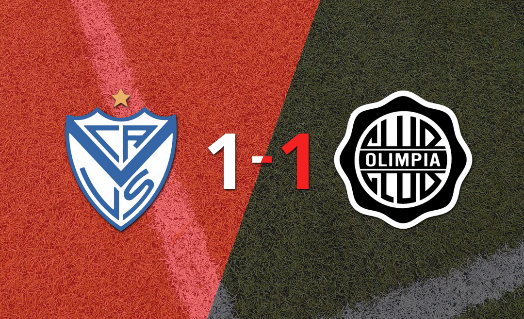 Sobre el final, Hugo Fernández marcó el gol del empate entre Olimpia y Vélez