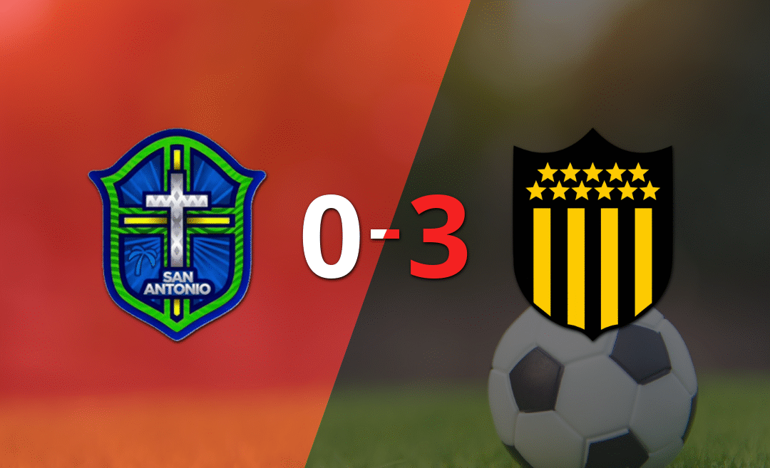 Doblete de Maximiliano Silvera en la goleada de Peñarol frente a San Antonio Bulo Bulo