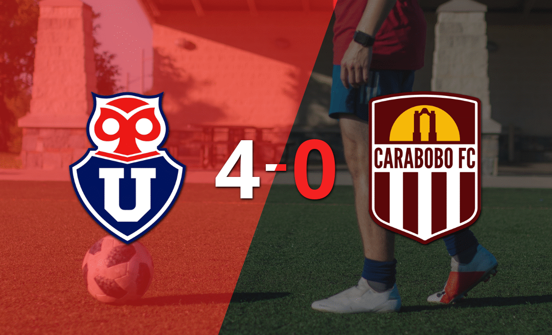 Universidad de Chile golea 4-0 a Carabobo