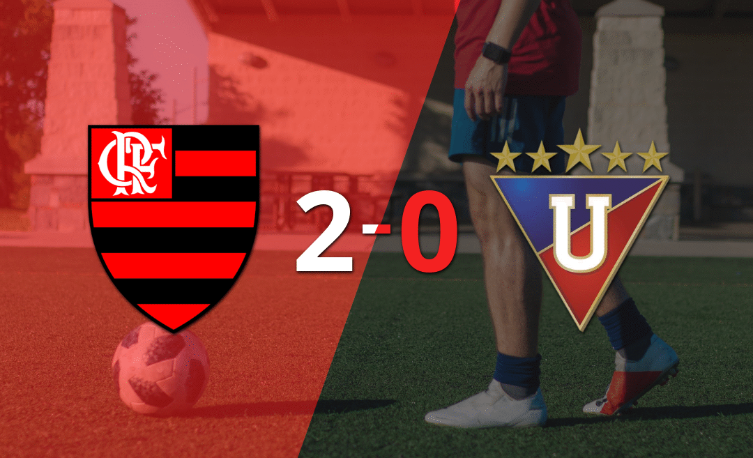 Sólido triunfo de Flamengo por 2-0 frente a Liga de Quito