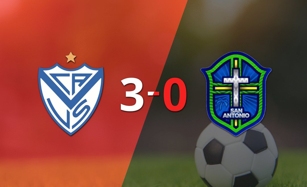 Vélez le pasó por encima 3-0 a San Antonio Bulo Bulo