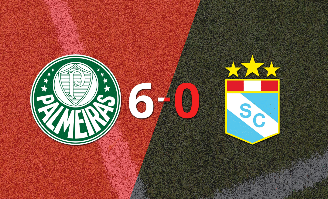 Palmeiras le pasó por encima a Sporting Cristal con doblete de José Manuel López