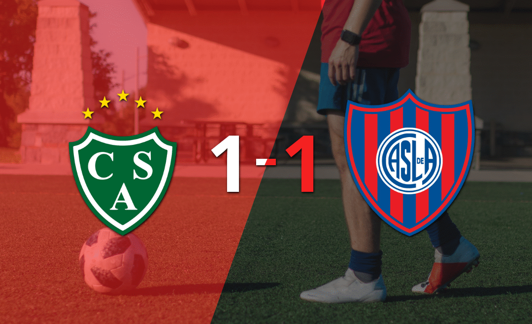 Sarmiento empata sobre el final con gol de Agustín Molina
