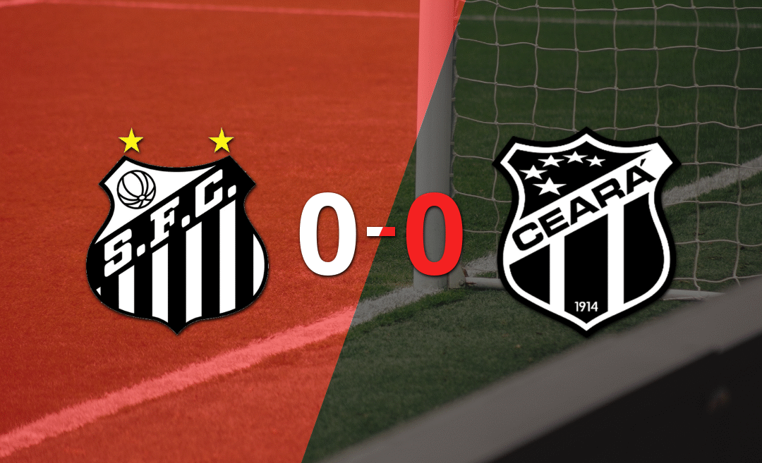 Sin goles, Santos y Ceará igualaron el partido
