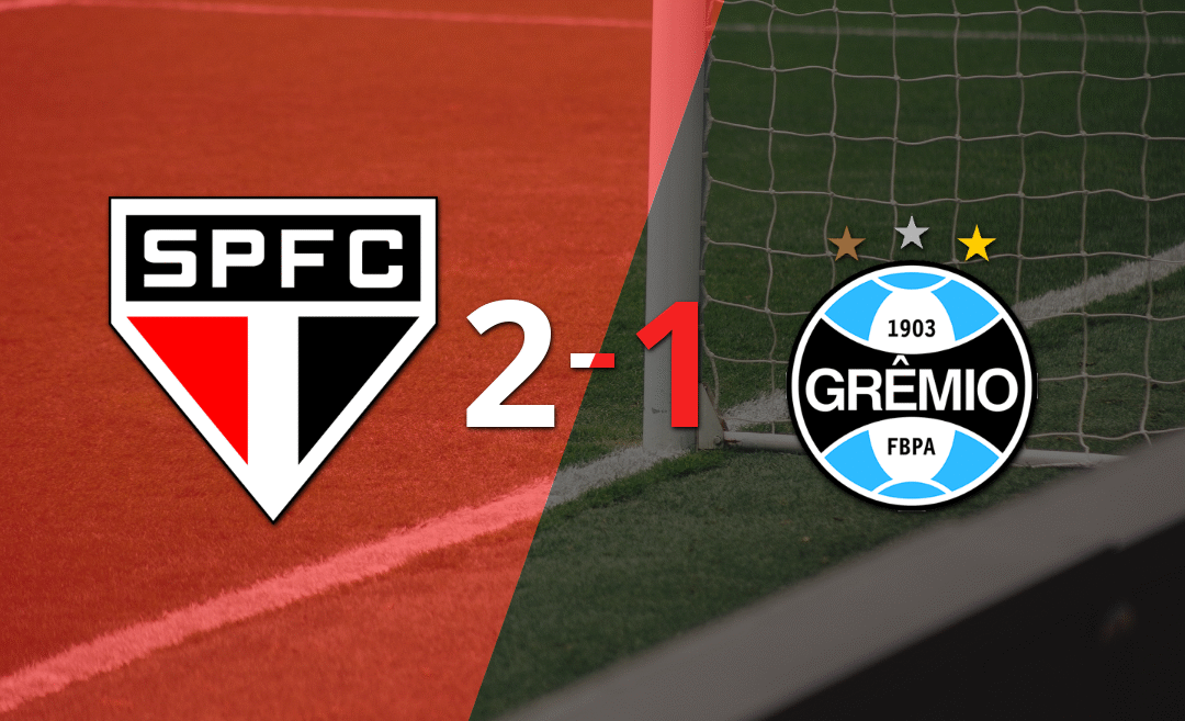 São Paulo lo dio vuelta ante Grêmio y venció por 2 a 1