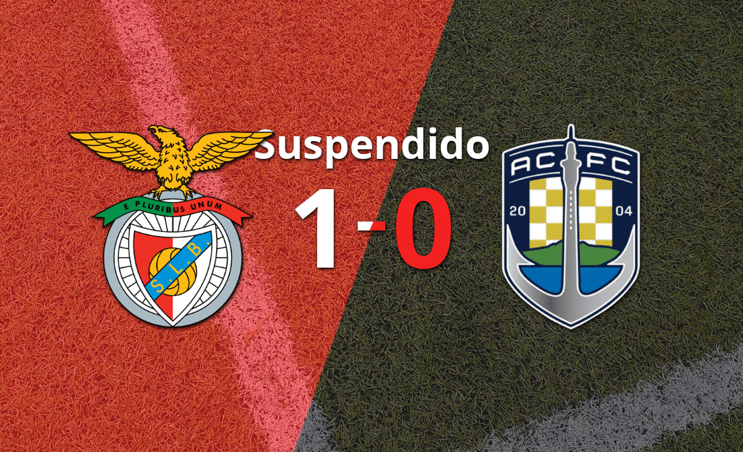 Partido suspendido entre Benfica y Auckland City