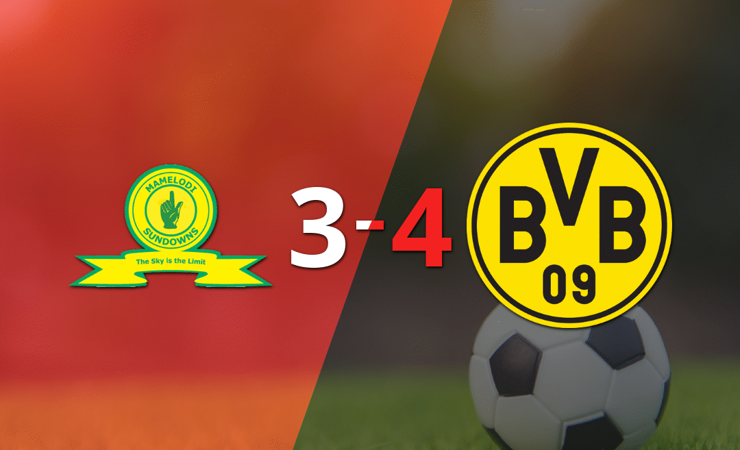 Feria de goles en el triunfo de Borussia Dortmund sobre Mamelodi Sundowns