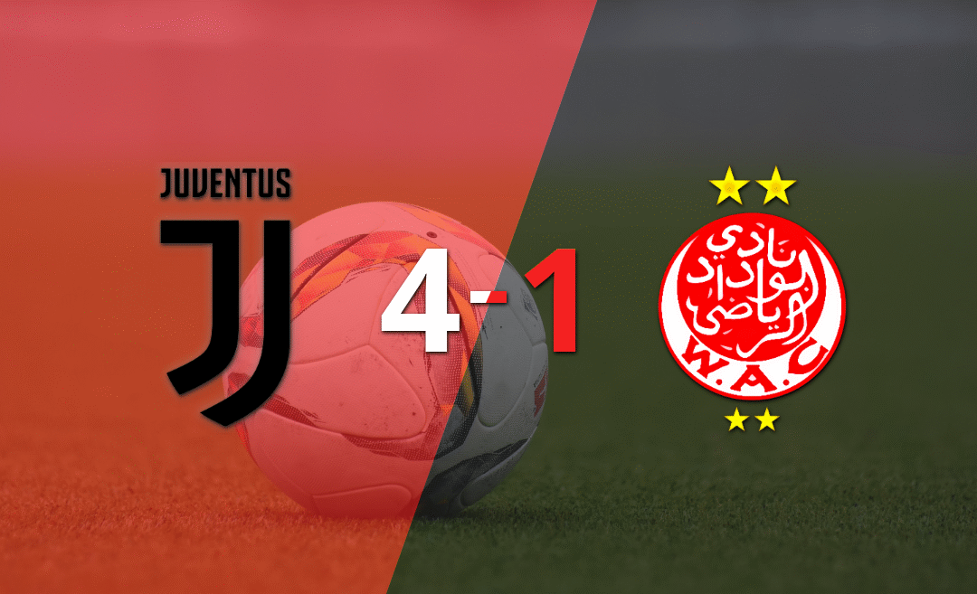 Goleada de Juventus a Wydad Casablanca con doblete de Kenan Yildiz incluído