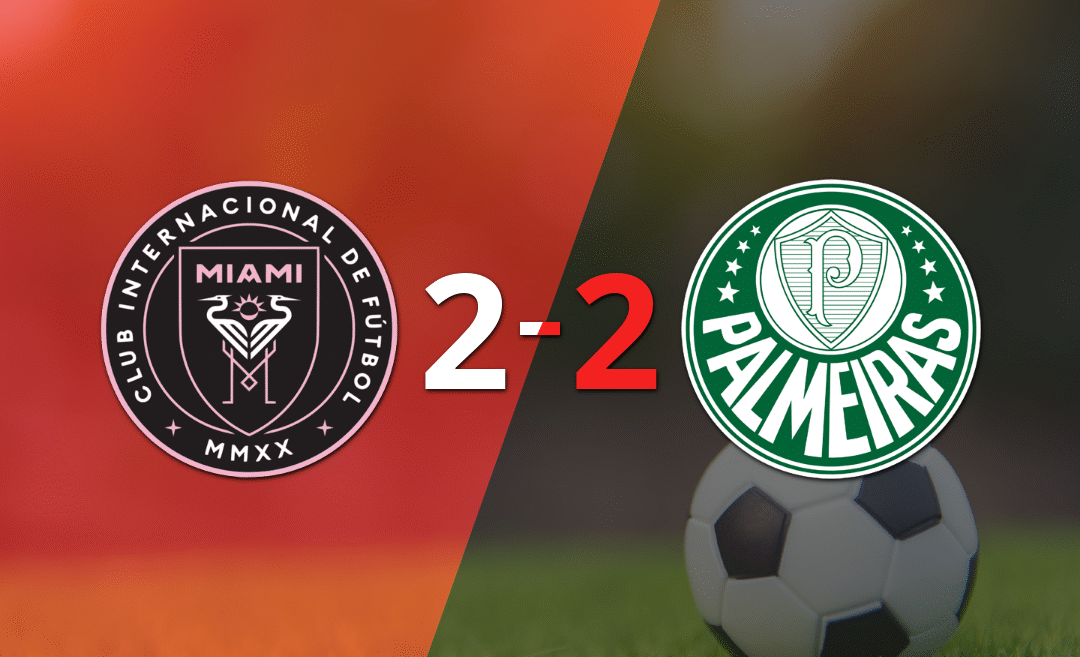 Palmeiras logró un agónico empate ante Inter Miami
