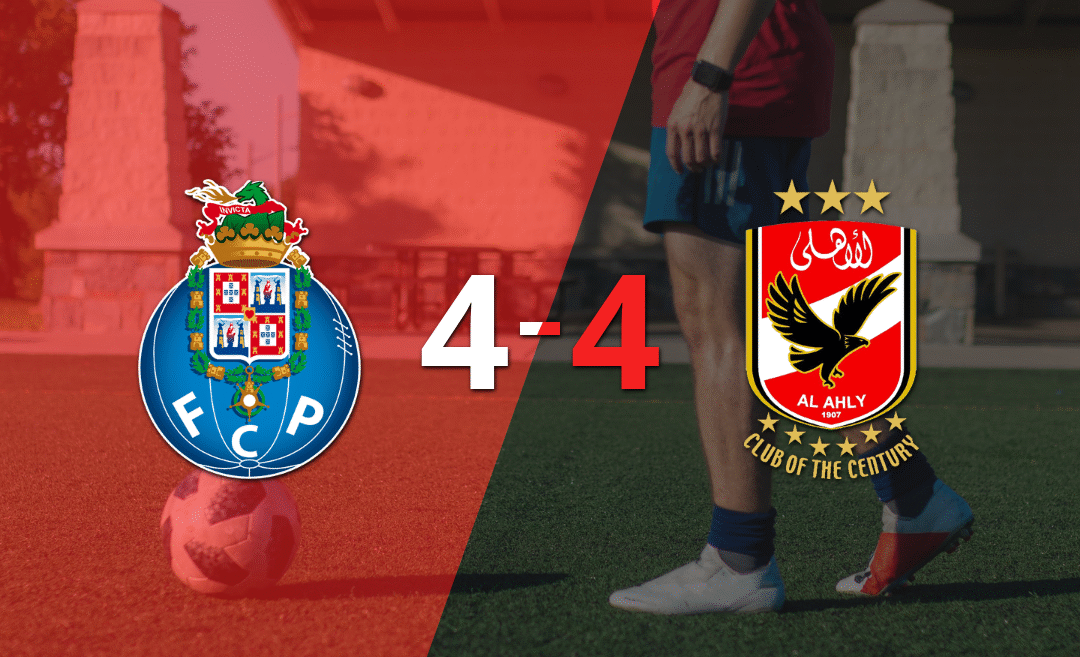 Wessam Abou Ali marca triplete en el empate 4-4 de Al Ahly y Porto
