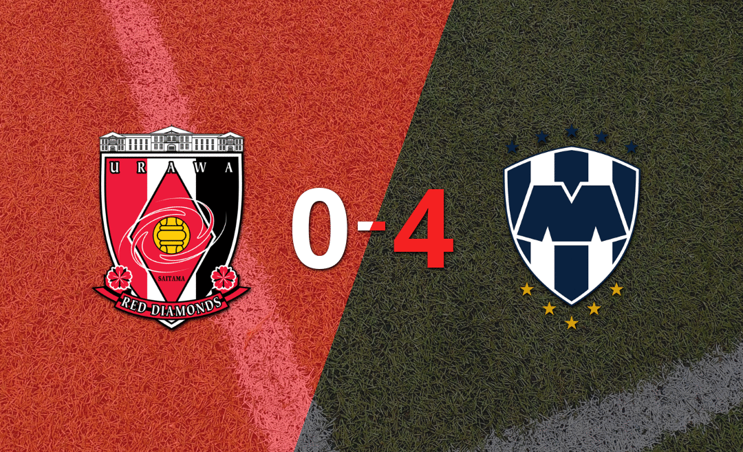 CF Monterrey le pasó por encima a Urawa con doblete de Germán Berterame