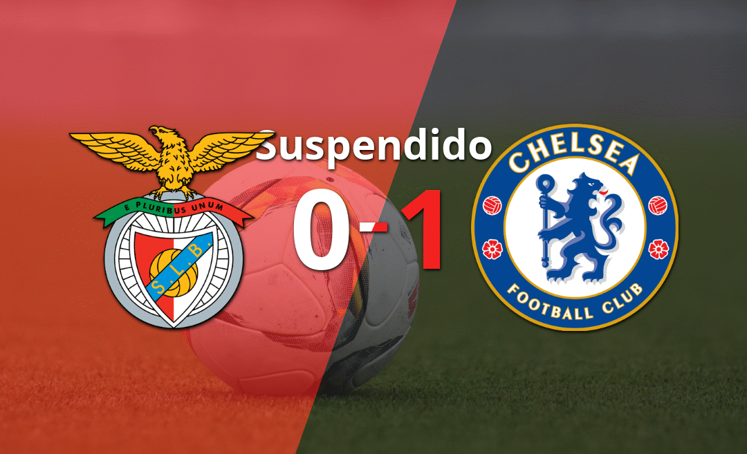 Suspendido el partido entre Chelsea y Benfica